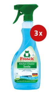  Frosch čistilo z aktivno sodo, 3 x 500 ml