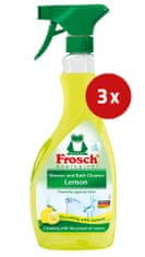 Frosch čistilo za kopalnice Citrus, 3 x 500 ml