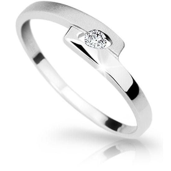 Cutie Diamonds Eleganten prstan iz belega zlata z diamantom DZ6725-1284-00-X-2