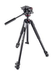 Manfrotto 190X3 Aluminijasto 3-sekcijsko stojalo z XPRO Fluid video glavo (MK190X3-2W) + GRATIS nosilec za telefon (MTWISTGRIPK)