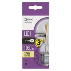 Emos LED žarnica Filament A60 8,5W E27 WW dimm, topla bela