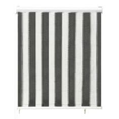 Vidaxl 312680 Outdoor Roller Blind 80x140 cm Anthracite and White Stripe