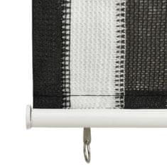 Vidaxl 312680 Outdoor Roller Blind 80x140 cm Anthracite and White Stripe