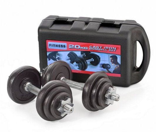 SEDCO Dumbbell SEDCO loading SET 2 x 10 kg v kovčku/ škatli