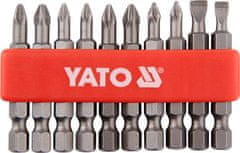 YATO  Bit set 1/4" 50 mm NEDRSEČA 10 kom