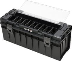 YATO  Plastična škatla za orodje z organizatorjem 650x270x272mm