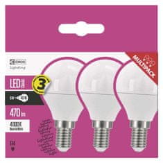 Emos LED žarnica Classic Mini Globe 6W E14 NW, 3/1