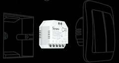 Sonoff DUALR3 WiFi dvosmerno pametno stikalo za rolete in žaluzije, merilec porabe energije ali dvojno stikalo, DUAL R3 (NI LITE model !!!)