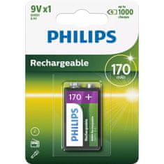 Philips polnilna baterija, 9V, 170mAh