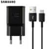 Samsung hišni polnilnik EP-TA200BBE 15W z USB Type C, črn