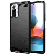 slomart karbonsko ohišje prilagodljiv pokrov xiaomi redmi note 10 pro black