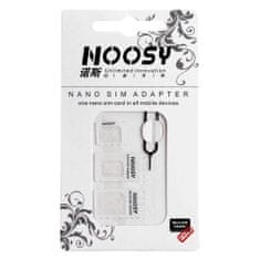 Noah Noosy nano komplet adapterja za kartico SIM + ključ bele barve