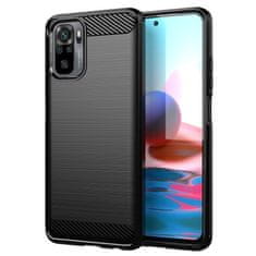 slomart karbonsko ohišje prilagodljiv pokrov xiaomi redmi note 10 / redmi note 10s black