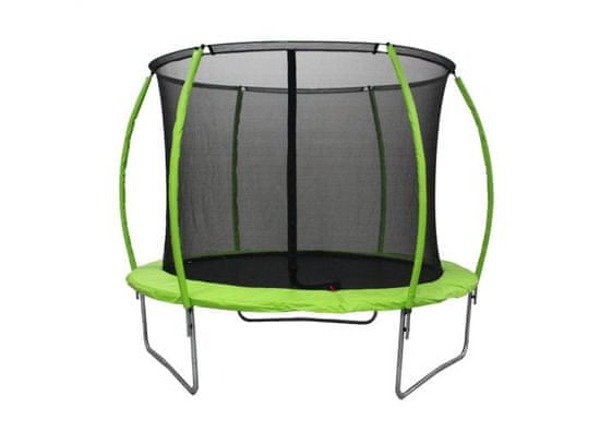 Legoni Space trampolin, z zaščitno mrežo, 366 cm, zelen