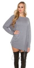 Amiatex Ženski pulover 71505, siva, UNIVERZáLNí