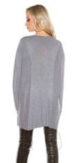 Amiatex Ženski pulover 71505, siva, UNIVERZáLNí