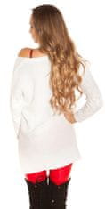 Amiatex Ženska bluza 71762, bela, UNIVERZáLNí