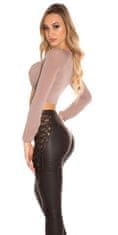 Amiatex Ženska bluza 72733, cappucino, UNIVERZáLNí