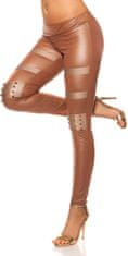 Amiatex Ženske legice 74546, cappucino, S/M