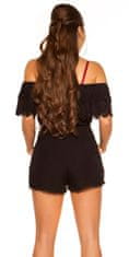 Amiatex Ženske overall hlače 75012, črna, M/L