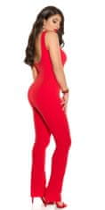 Amiatex Ženske overall hlače 75090, rdeča, M