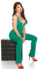Amiatex Ženske overall hlače 75092, zelena, L