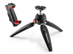 Manfrotto PIXI Evo namizno foto stojalo 2 segmentno (MTPIXIEVO-BK) + Pixi nosilec za pametni telefon (MCPIXI), črn