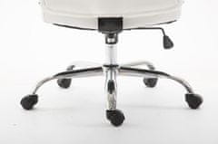 BHM Germany Pisarniški stol Vaud, umetno usnje, bela barva
