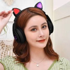 MG B39 Cat Ears brezžične slušalke z mačjimi ušesi, črna