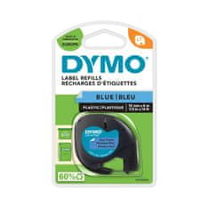 Dymo Letratag, 12mm/4m, trak za tiskanje nalepk, moder (91205)