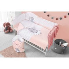 BELISIMA 6-delna posteljnina Cute Mouse 100/135 roza