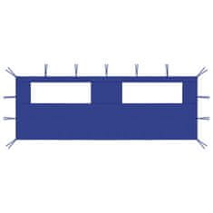 Vidaxl 3070414 Gazebo Sidewall with Windows 6x2 m Blue (315303)