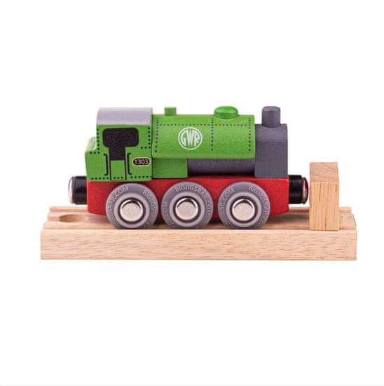 Bigjigs Toys Bigjigs Rail Lesena lokomotiva GWR zelena