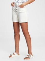 Gap Jeans Kratke hlače 4'' high rise button-fly denim shorts with Washwell 25REG