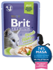 Brit Premium fileji postrvi v želeju, za mačke, 85 g, 24 kos