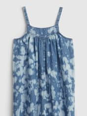 Gap Otroške Pajac tie-dye denim jumpsuit with Washwell 2YRS