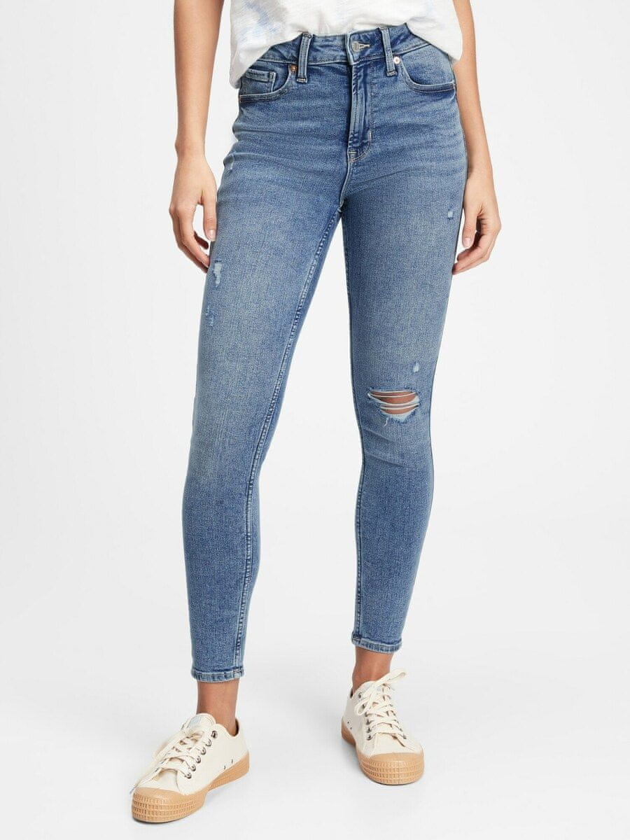 Gap Jeans high rise distressed legging jeans with Washwell