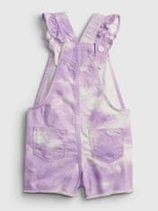 Gap Otroške Pajac tie-dye denim shortalls with Washwell 3YRS