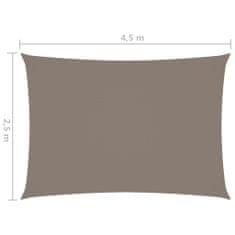 Vidaxl Senčno jadro oksford blago pravokotno 2,5x4,5 m taupe