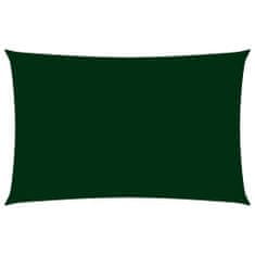 shumee Senčno jadro oksford blago pravokotno 3x6 m temno zeleno