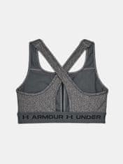 Under Armour Nedrček Crossback Mid Heather Bra-GRY M