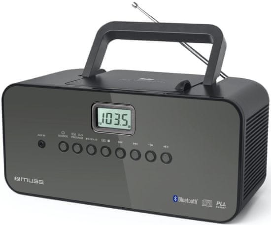 Muse M-22 BT prenosni radio, CD, Bluetooth, črn