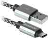 Kabel USB09-03T PRO USB2.0 Sivi, USB AM-Type-C, 1m, 2.1A