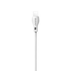 DUDAO L4T kabel USB / USB-C 2.1A 2m, belo