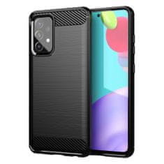 MG Carbon Case Flexible silikonski ovitek za Samsung Galaxy A52 5G/4G, črna