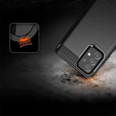 MG Carbon Case Flexible silikonski ovitek za Samsung Galaxy A52 5G/4G, črna