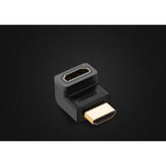 Ugreen HD112 adapter HDMI - HDMI M/F, črna