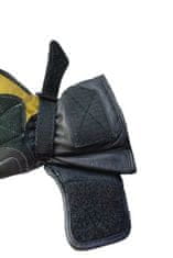 Cappa Racing Moške usnjene motoristične rokavice SOCHI, dolge, črna/rumena L
