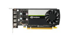 PNY Quadro T1000 grafična kartica, 4 GB GDDR6, PCIe 3.0 x16, 4x mDP-DP, Low Profile