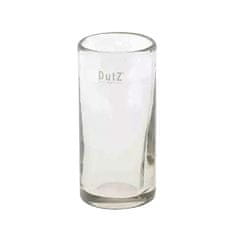 DutZ steklena vaza, Cilinder, višina 12 cm, premer 5,5 cm, barva prozorna